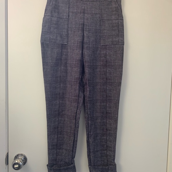 Black Milk Clothing - Tweed Mono Cuffed Pants - Picture 3 of 4